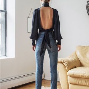 Orseund Iris Nightout Top in Midnight